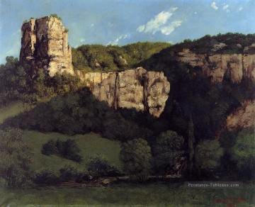 Paysage Bald Rock dans la Vallée d’Ornans Réalisme Gustave Courbet Montagne Peinture à l'huile